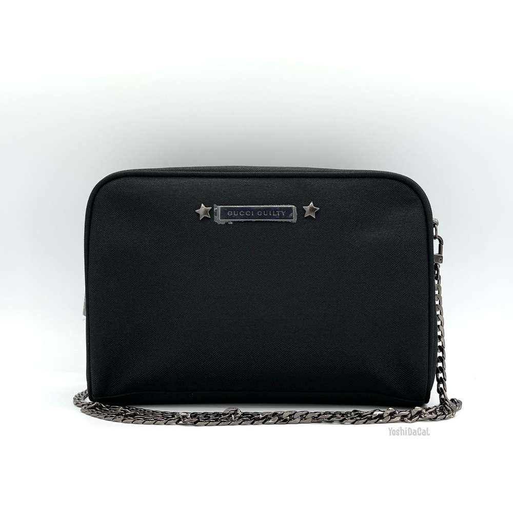 🆕 Gucci Guilty Beauty Cosmetic Case to Crossbody Bag Purse, Black, New Handbag - Picture 3 of 10